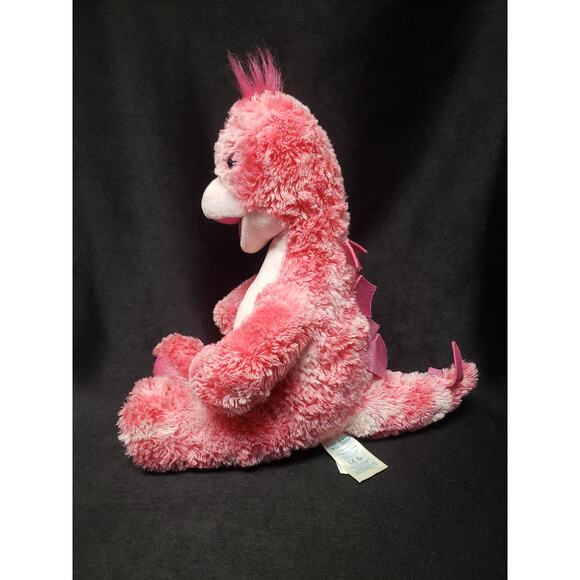 Build A Bear Pink Stegosaurus Dinosaur Softy Dino Plush Stuffed Animal BABW - Picture 3 of 9